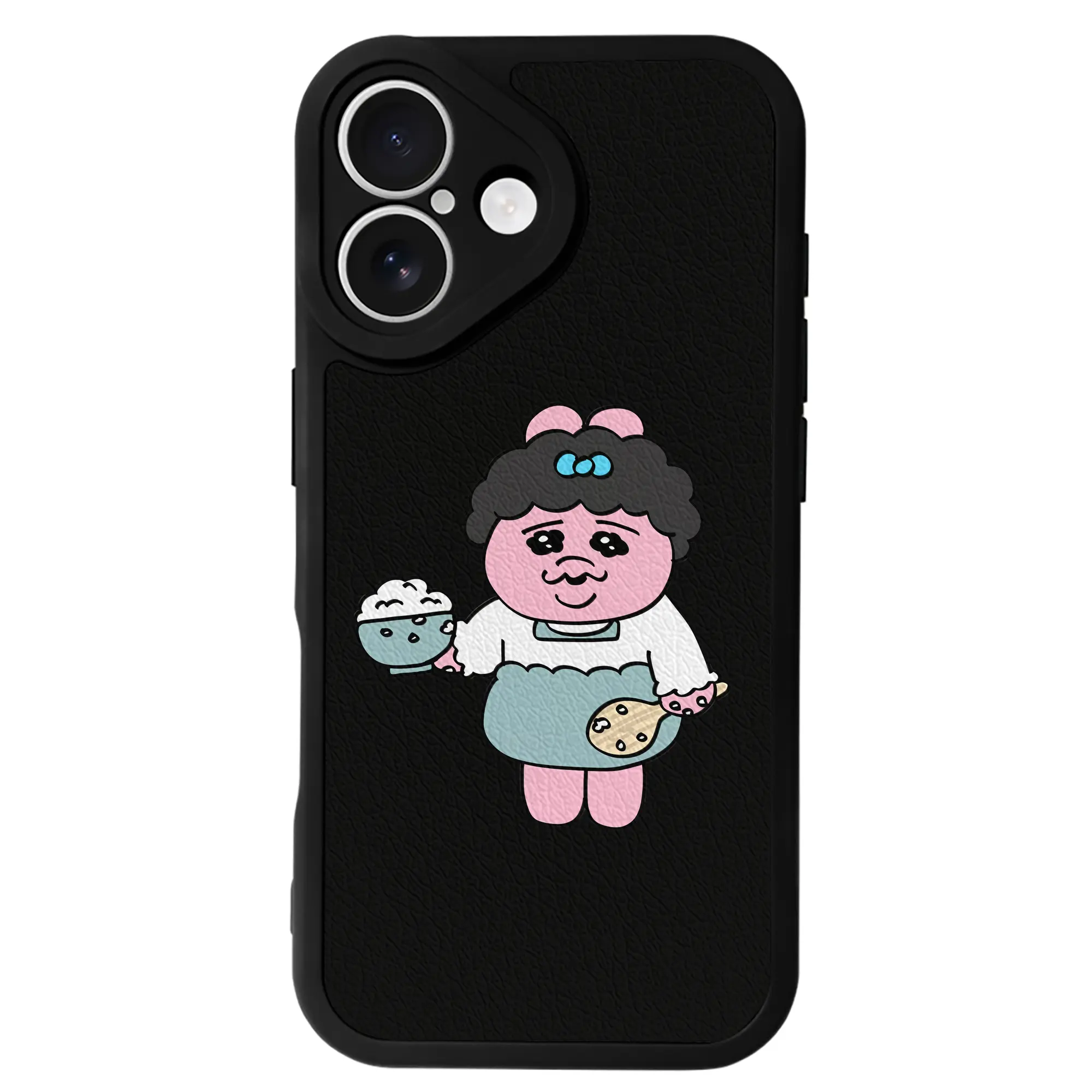 おぱんちゅうさぎ グッズ おぱんちゅうさぎ - IPhone 16シリーズ対応 ・ シリコンスマホケース ・ レザー調 ・ 高精度フィット ・ 耐衝撃 ・ ワイヤレス充電対応 ・ 精密カット